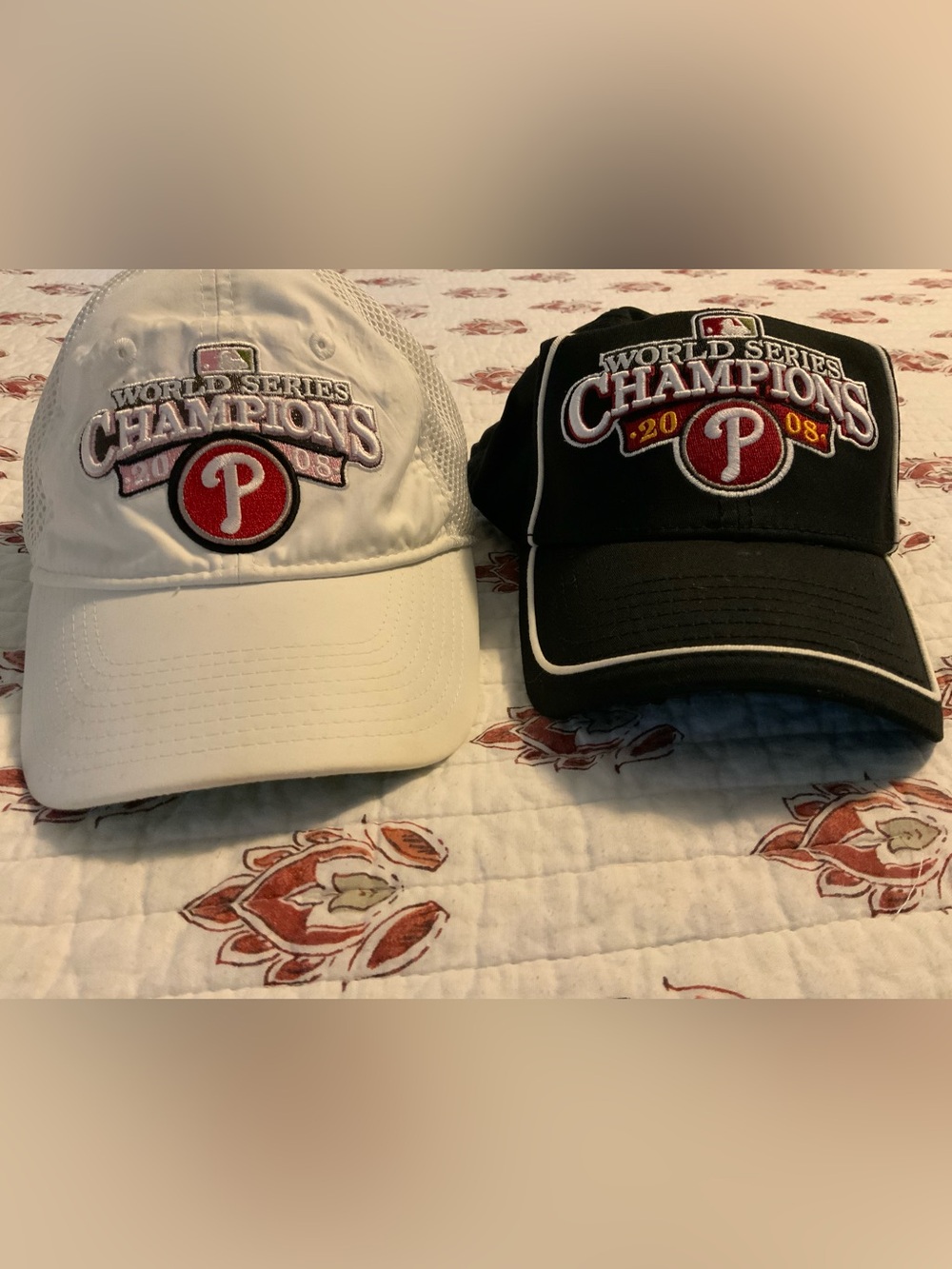 Philadelphia Phillies World Series Champions Caps - MLB Patch